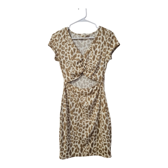 Jessica Simpson leopard print open front mini dress! - Picture 1 of 5
